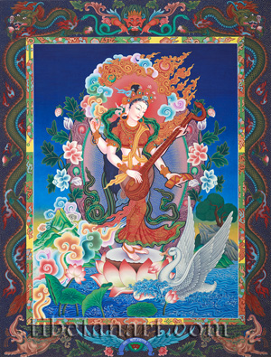 Standing Sarasvati