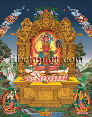 Tripura Sundari on Mahavidya Throne