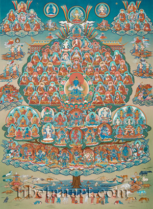 Karma Kagyu Refuge Tree Giclee Print by Dorje Tamang