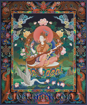 Seated Sarasvati