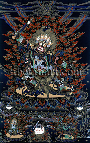 Hayagriva, Vajrapani and Garuda