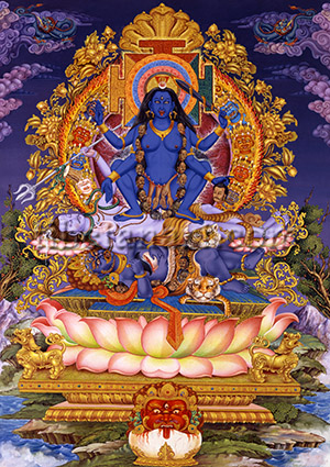 Mahakali Enthroned
