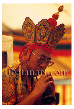 H.H. Dalai Lama Giving Kalachakra Initiation